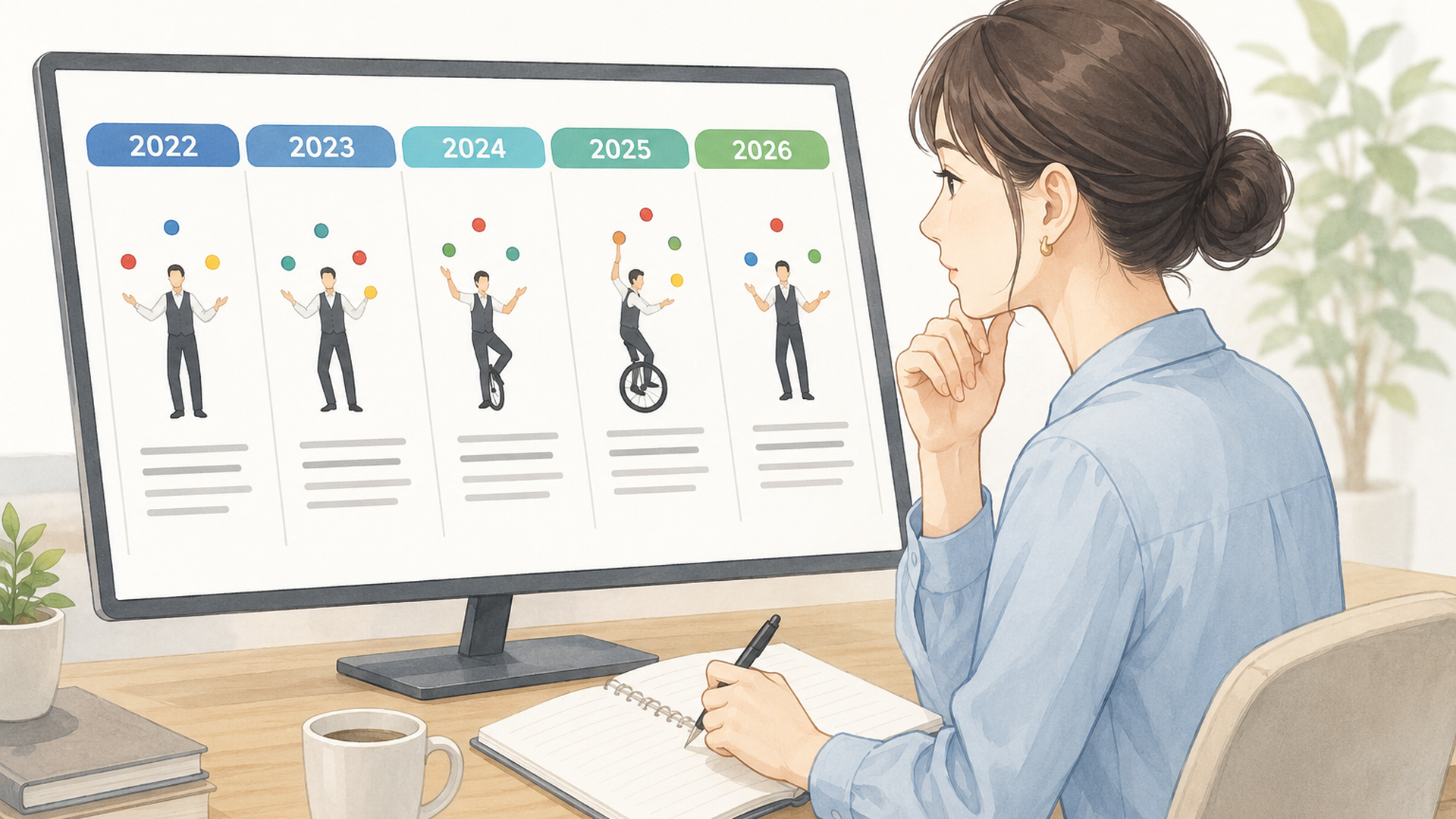 2022年から2026年までのサイコジャグラー使用例を時系列資料で確認する人物